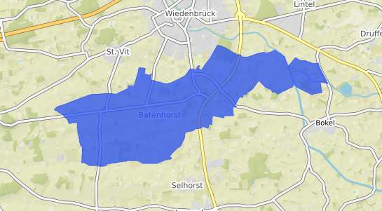 Bodenrichtwertkarte Rheda-Wiedenbr&uuml;ck Batenhorst